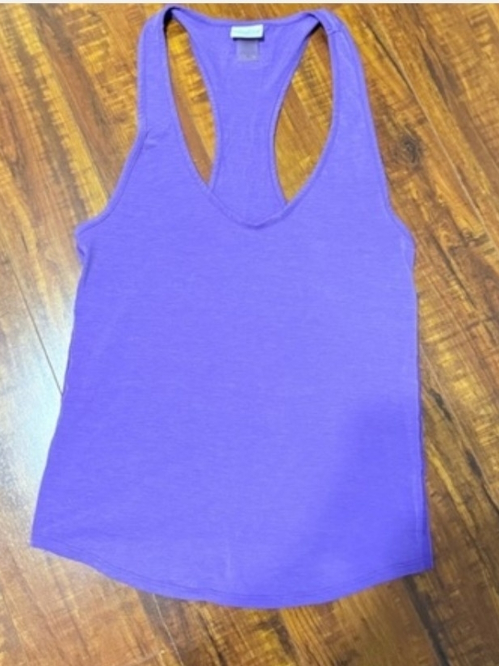 Bombshell Sportswear Purple Racerback V-Neck Tank
